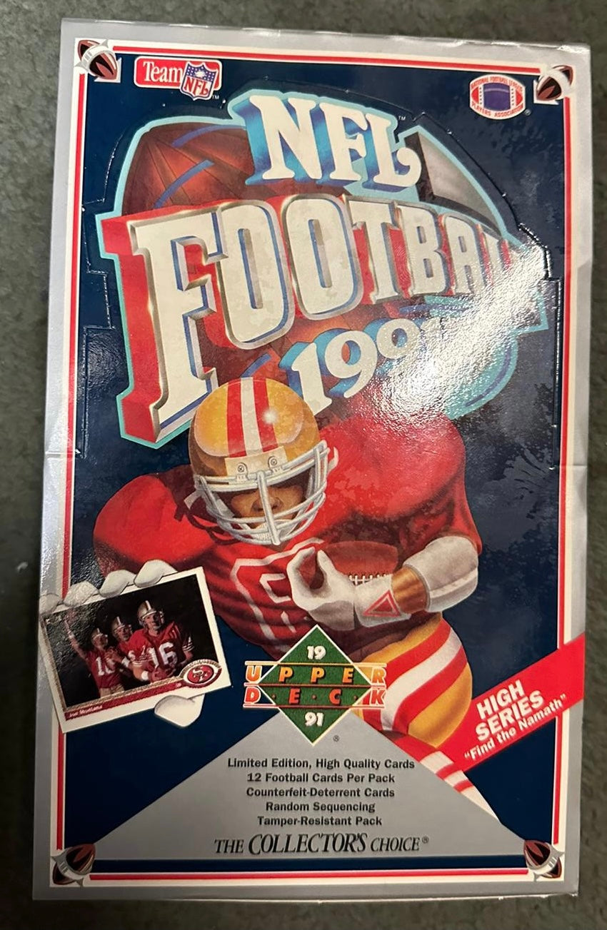 1991 Upper Deck Football wax box 36 packs product image 1