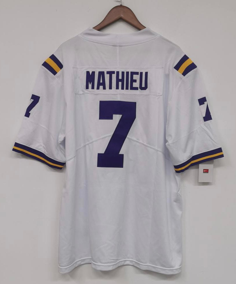 Tyrann Mathieu LSU Tigers Official NCAA Nike Jersey White product image 1