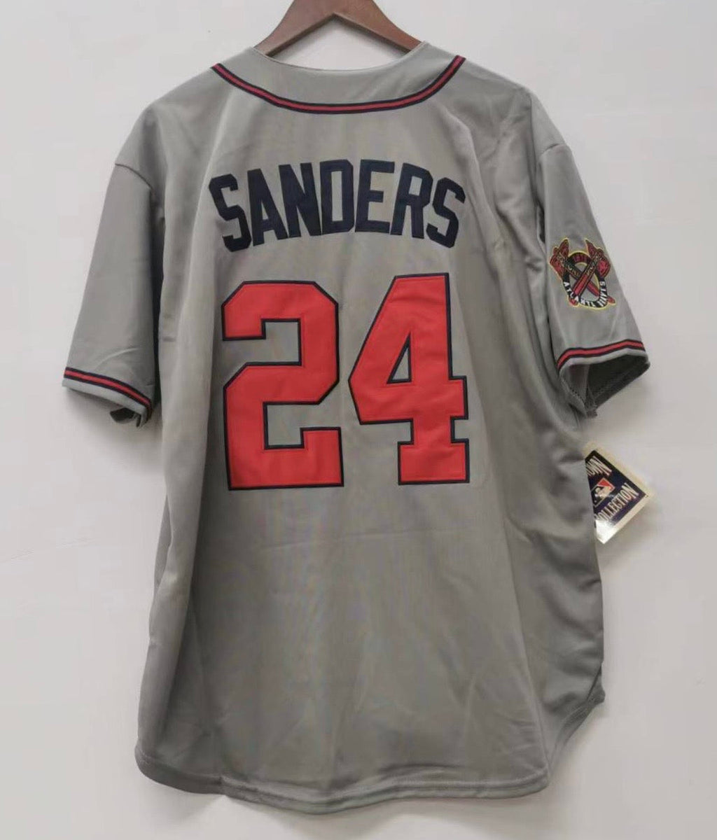 Deion Sanders Atlanta Braves 1992 Mitchell & Ness gray product image 2