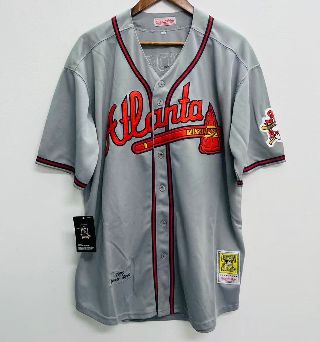 Javier Lopez 1995 Atlanta Braves Official MLB Mitchell & product image 2