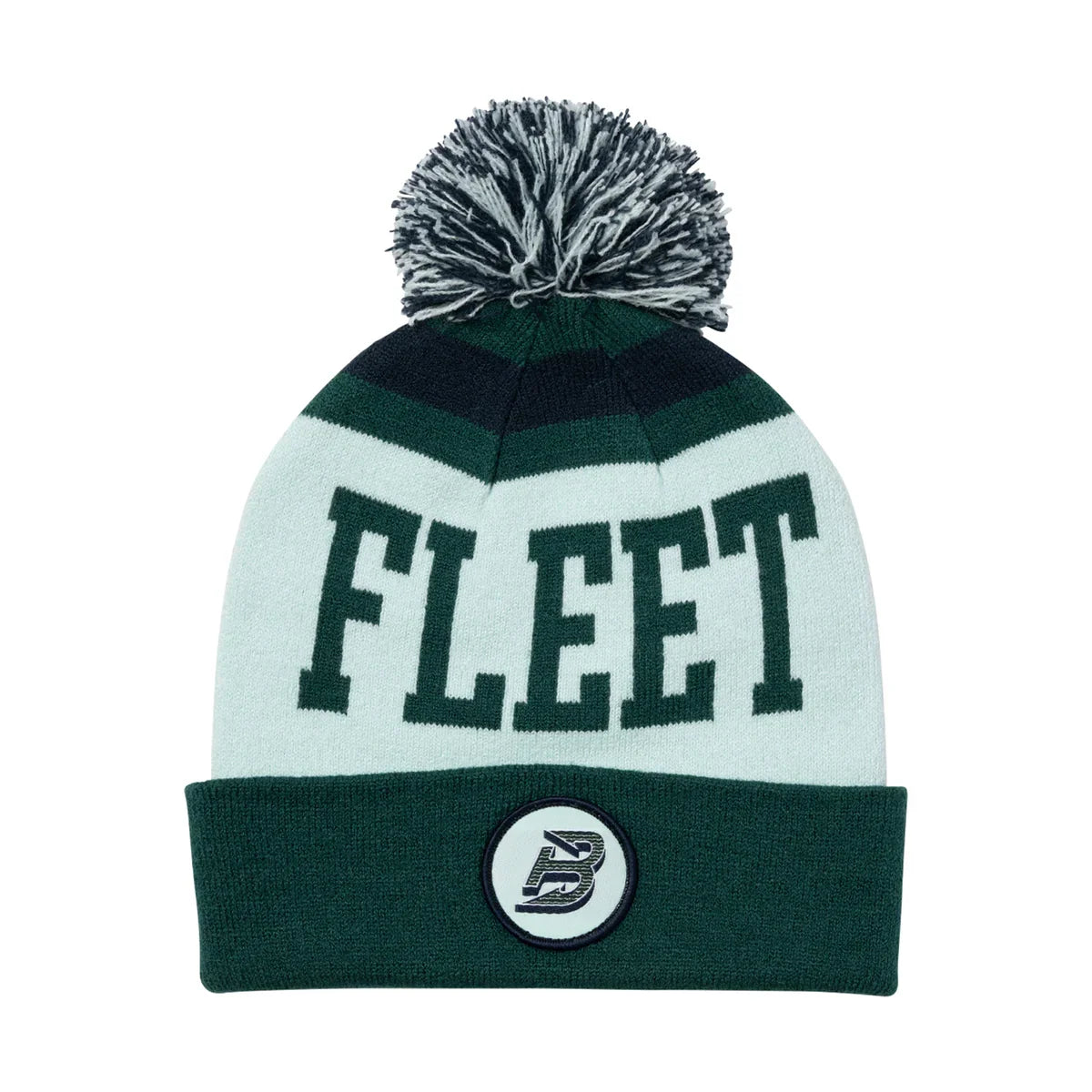 Boston Fleet PWHL Bauer Unisex Green Patch Knit Cuff Pom product image 1, provided for visual reference and product detail