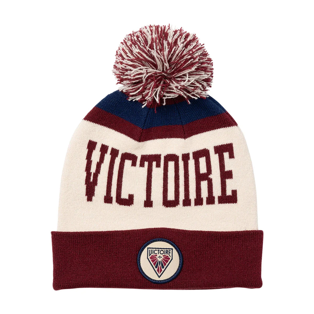 Montreal Victoire PWHL Bauer Unisex Maroon Patch Knit Cuff Pom product image 1, provided for visual reference and product