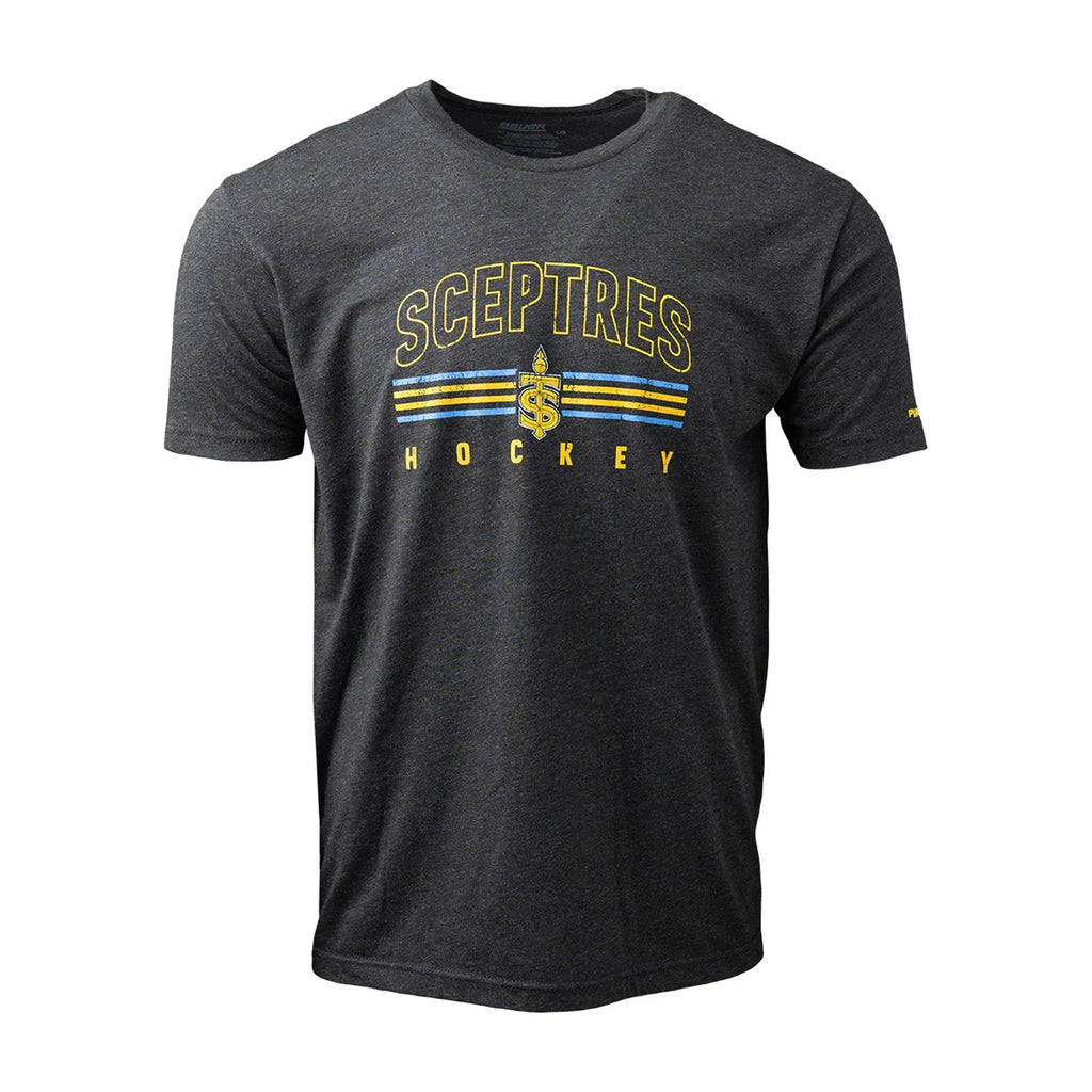 Toronto Sceptres PWHL Bauer Unisex Black Tri Blend T-Shirt product image 2, provided for visual reference and product detail