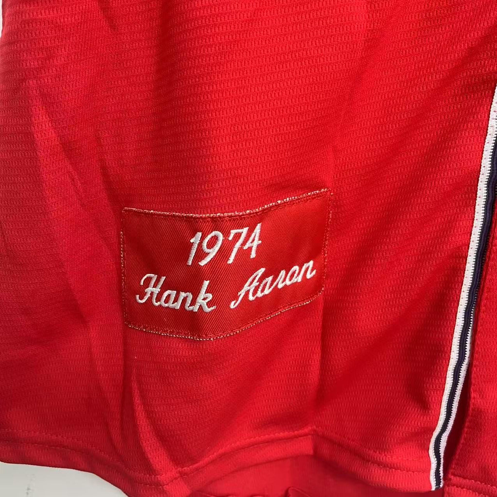 Hank Aaron Atlanta Milwaukee Braves Jersey 1974 Mitchell & product image 4