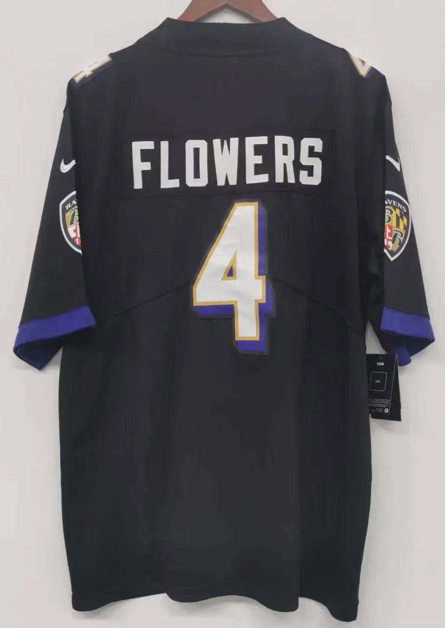 Zay Flowers Baltimore Ravens official NFL Nike Jersey black product image 1