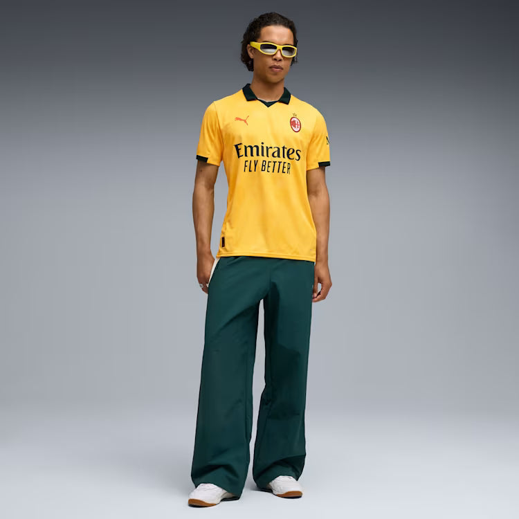 AC Milan Serie A Puma Men Yellow 2025/26 Third Replica Jersey product image 5, provided for visual reference and product