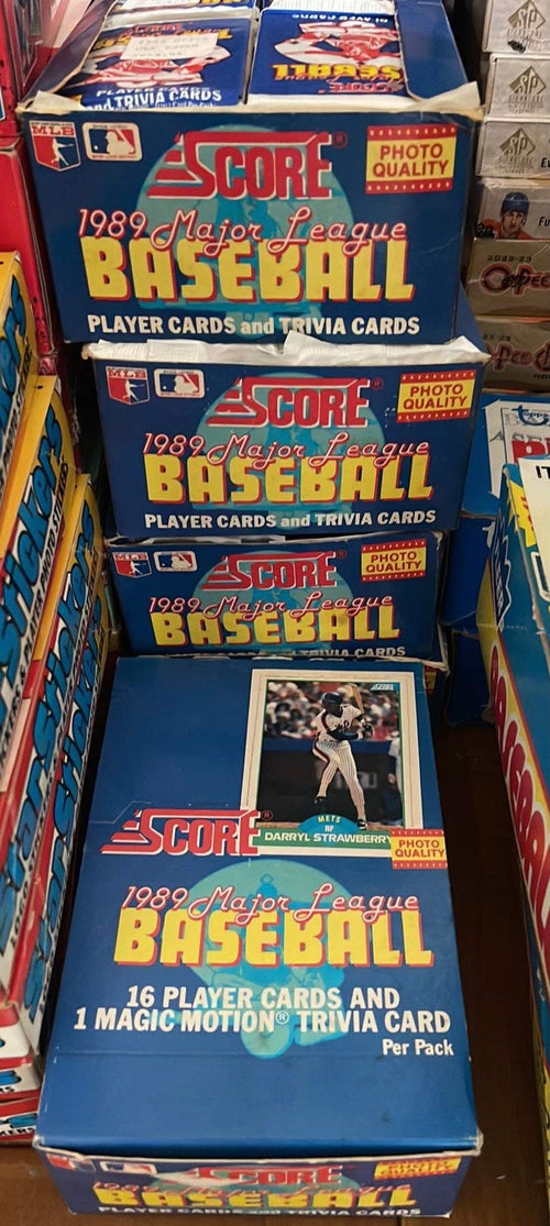 1989 Score baseball wax box 36 packs I product image 1