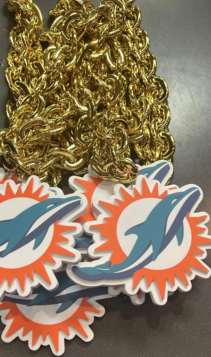 Miami Dolphins 3D foam Fan Chain product image 2