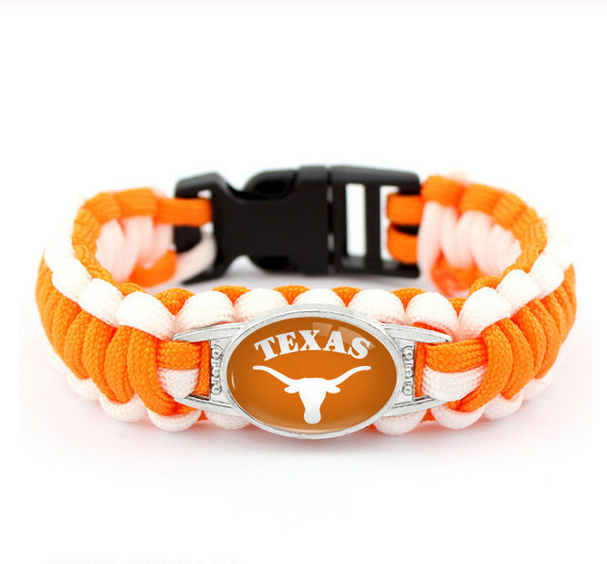 Texas Longhorns snap clasp bracelet product image 1