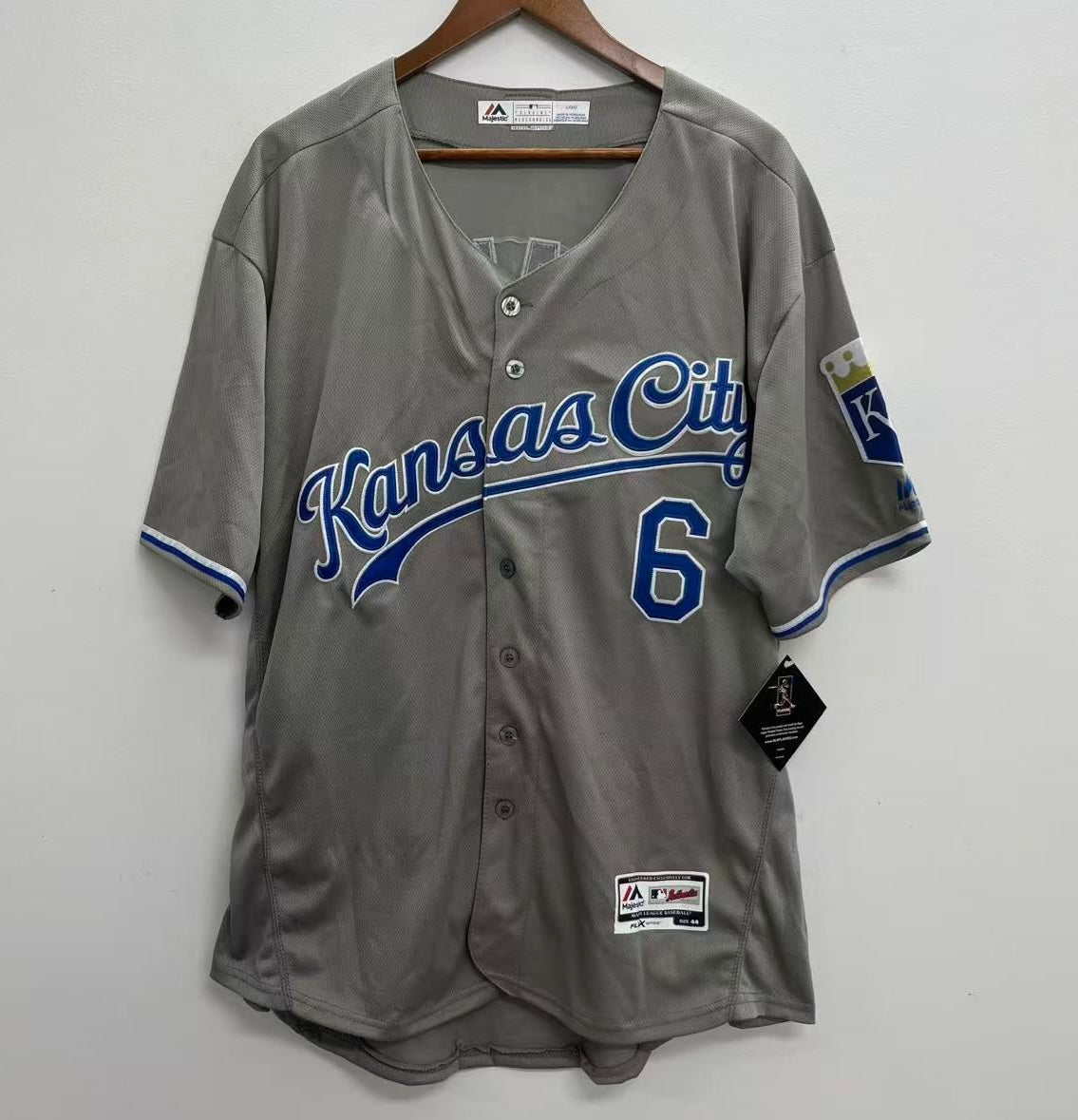 Lorenzo Cain Kansas City Royals Jersey Majestic gray product image 3
