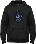 Toronto Maple Leafs NHL Bulletin Men Black Express Navy Twill Logo Hoodie product image 1, provided for visual reference and