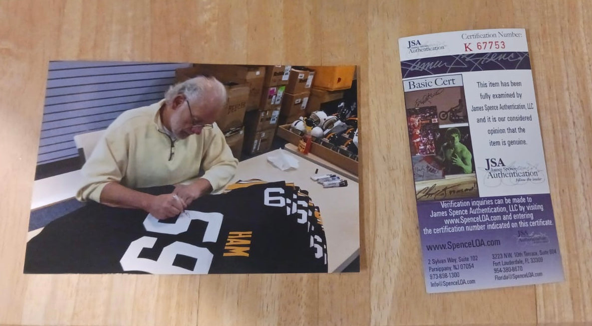 Jack Ham autographed Pittsburgh Steelers Custom jersey JSA product image 3