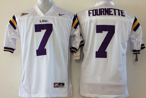 Leonard Fournette LSU Tigers Official NCAA Jersey white product image 1