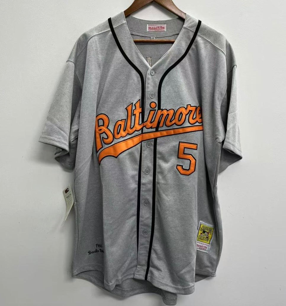 Brooks Robinson 1966 Baltimore Orioles Jersey gray Mitchell product image 2