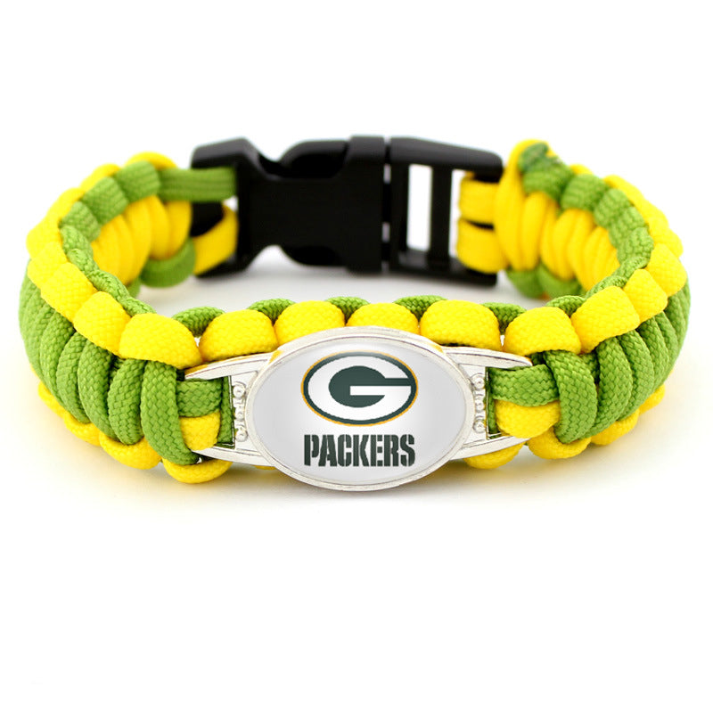 Green Bay Packers snap clasp bracelet product image 1