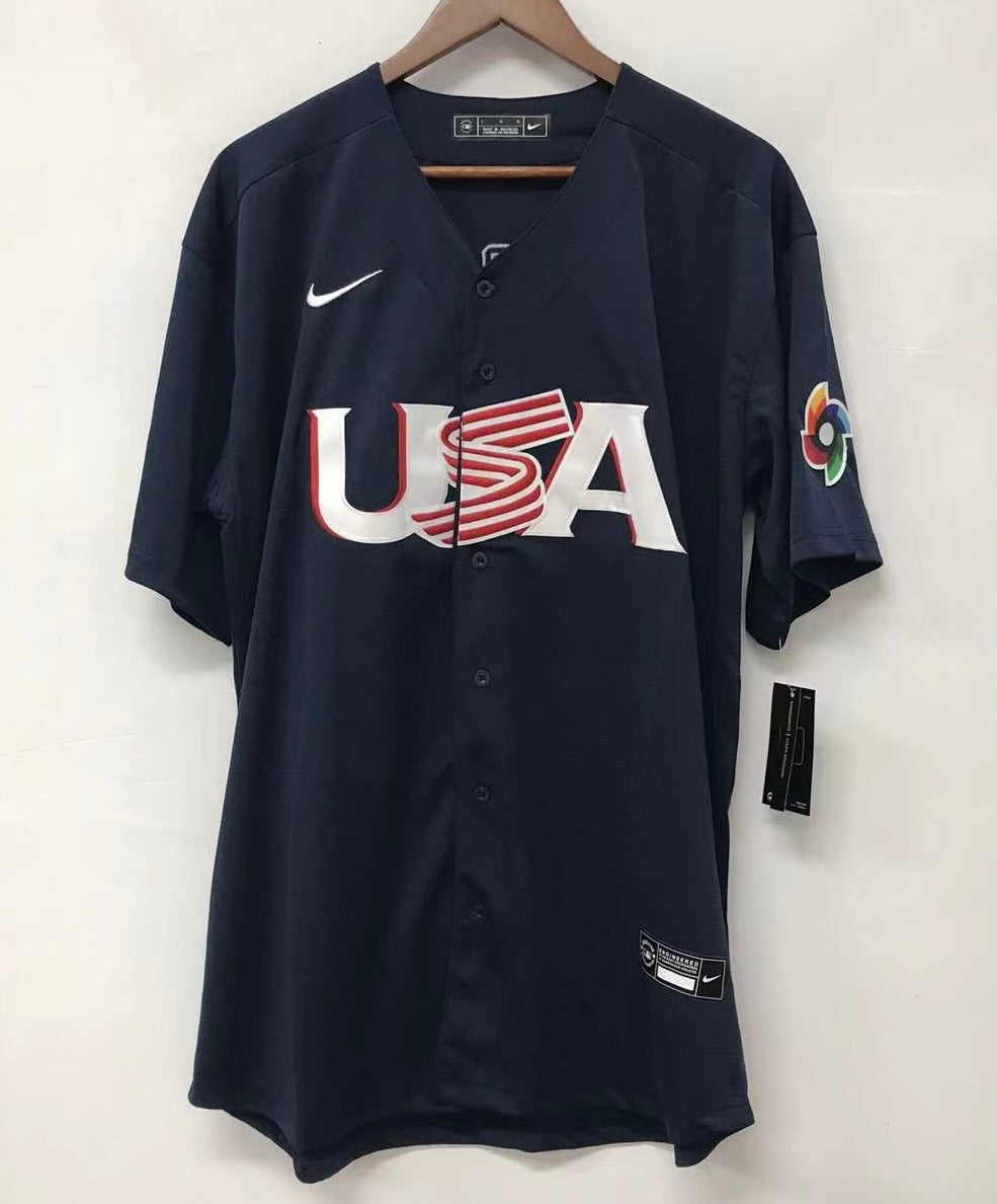 Mike Trout Team USA Baseball jersey Nike blue product image 3