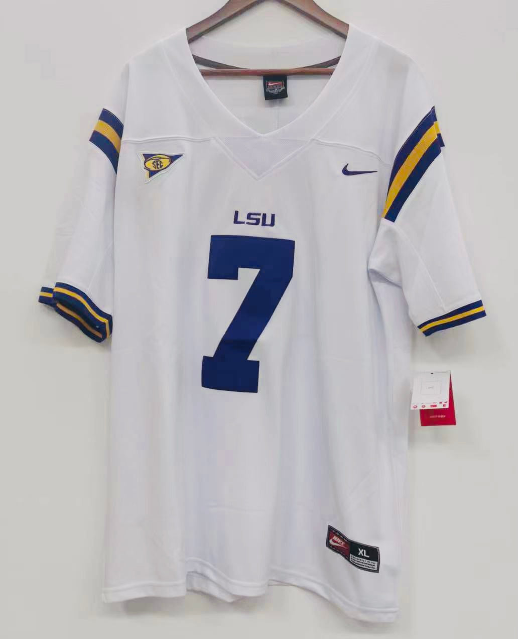 Leonard Fournette LSU Tigers Official NCAA Jersey white product image 3
