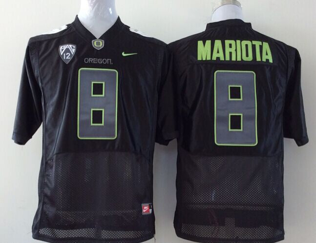 Marcus Mariota Oregon Ducks Official NCAA Nike Jersey Black product image 1