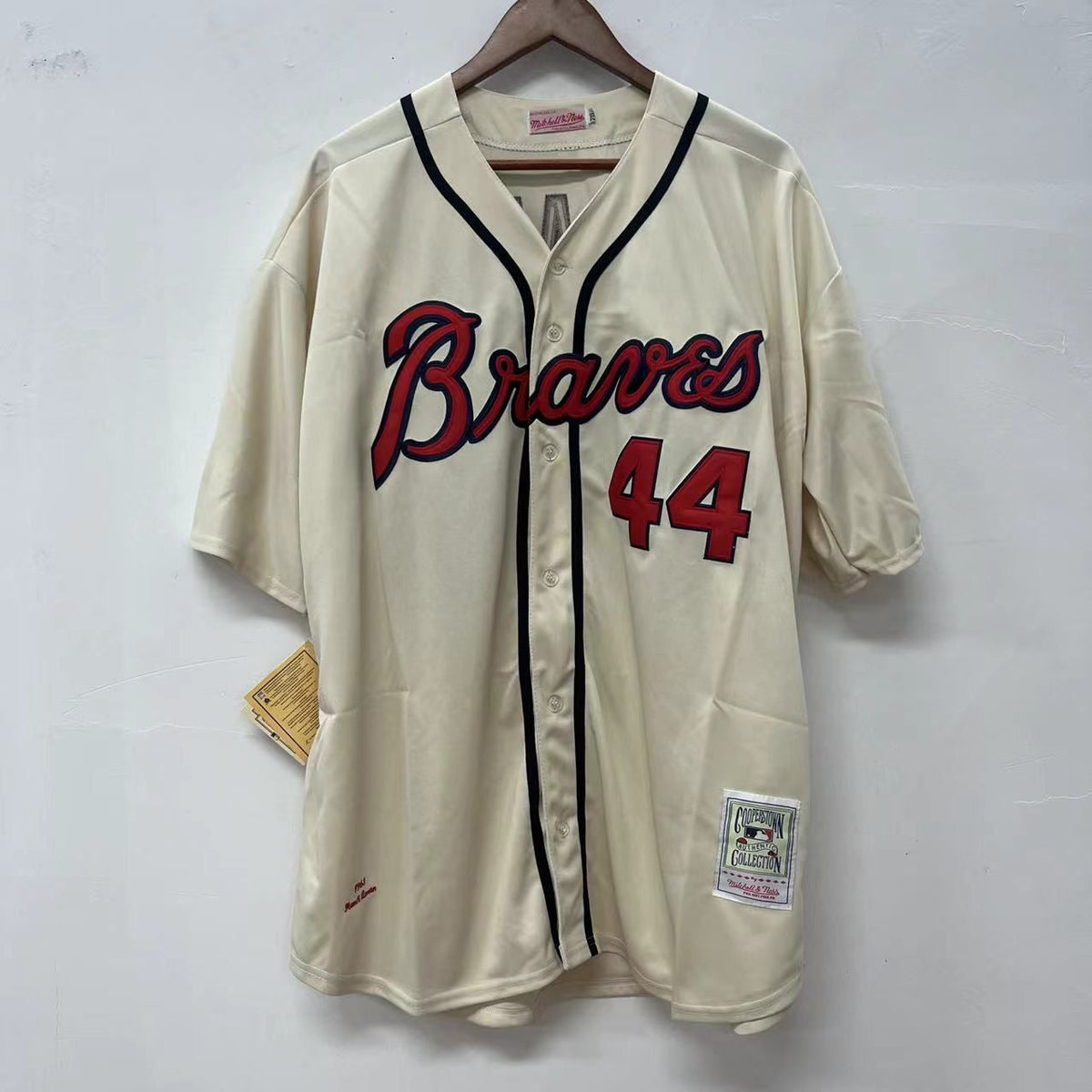 Hank Aaron Atlanta Milwaukee Braves Jersey 1963 Mitchell & product image 2