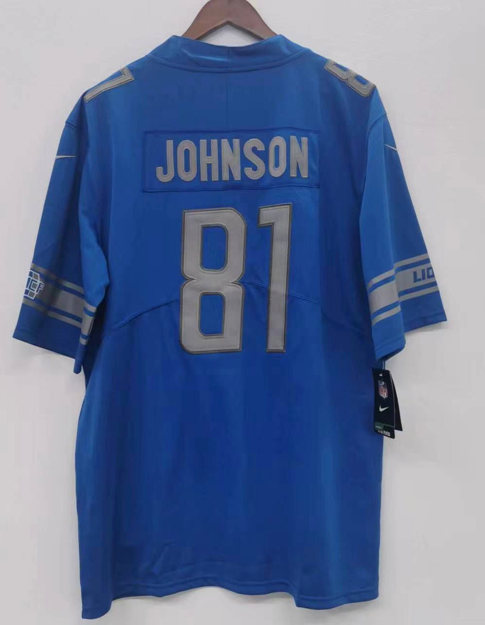 Calvin Johnson Detroit Lions Official NFL Nike Jersey blue product image 1