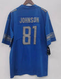 Calvin Johnson Detroit Lions Official NFL Nike Jersey blue product image 1