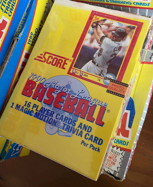 1990 Score baseball wax box 36 packs product image 1