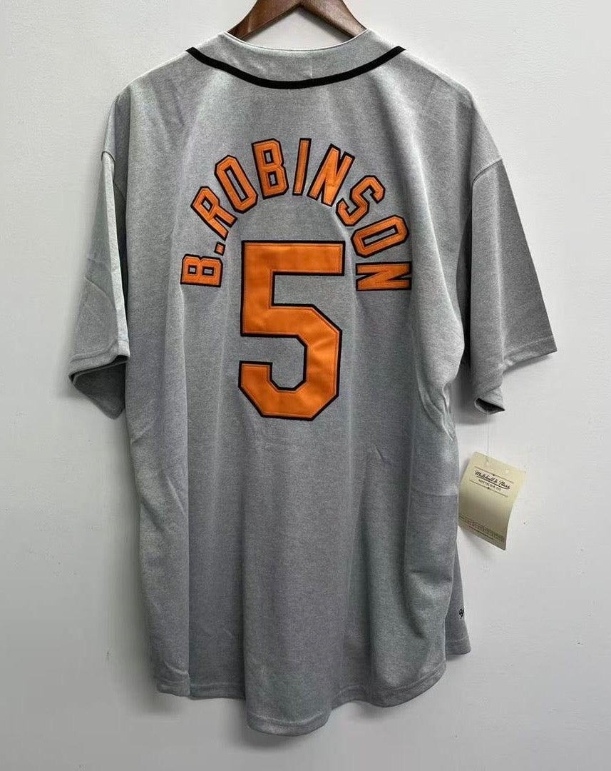 Brooks Robinson 1966 Baltimore Orioles Jersey gray Mitchell product image 1