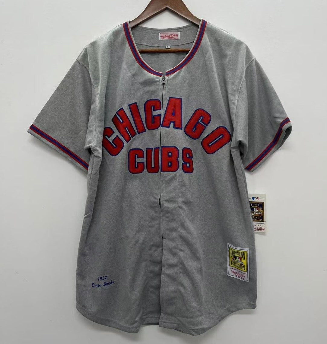 Ernie Banks Chicago Cubs Jersey 1957 Cooperstown Collection product image 2