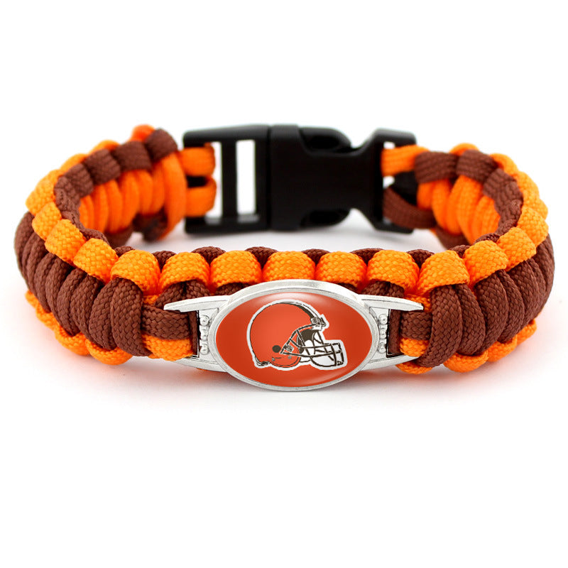 Cleveland Browns snap clasp bracelet product image 1