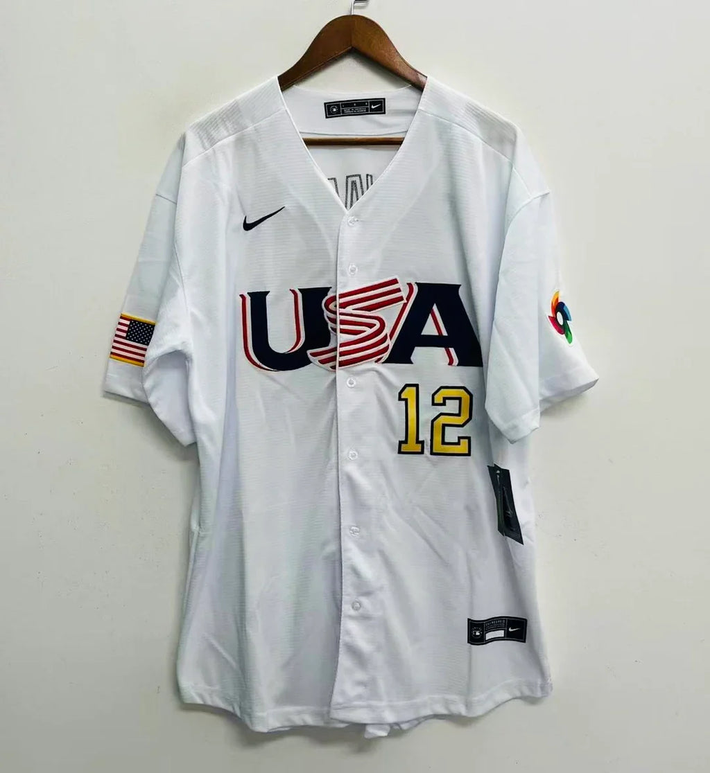 Kyle Schwarber Team USA Baseball Jersey Nike white product image 2