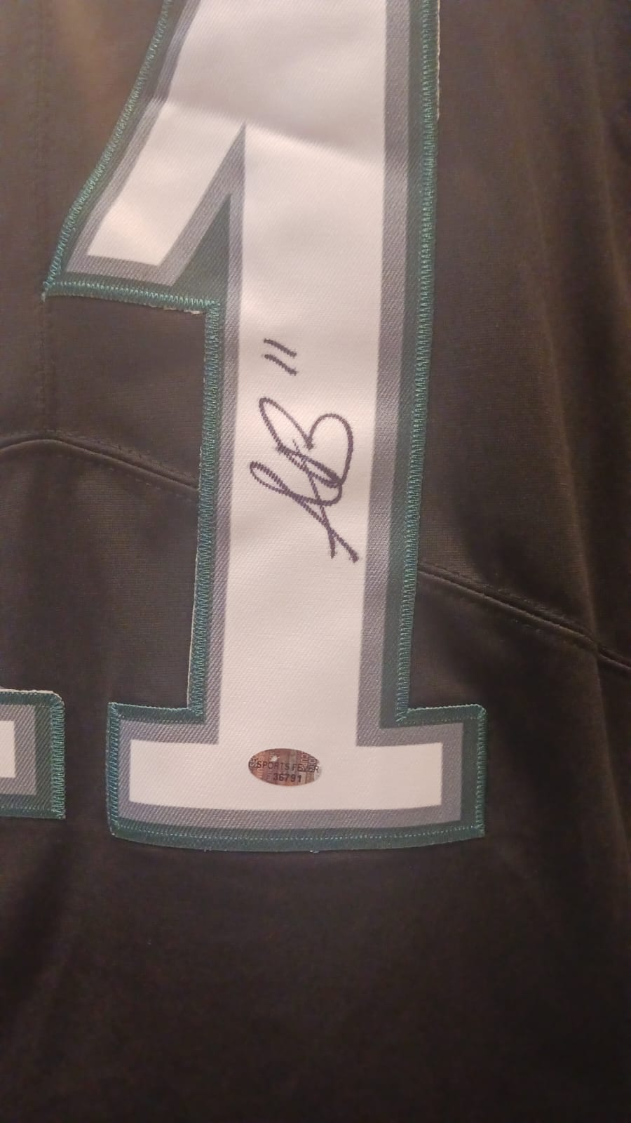 A.J. Brown autographed Philadelphia Eagles Black Nike product image 2