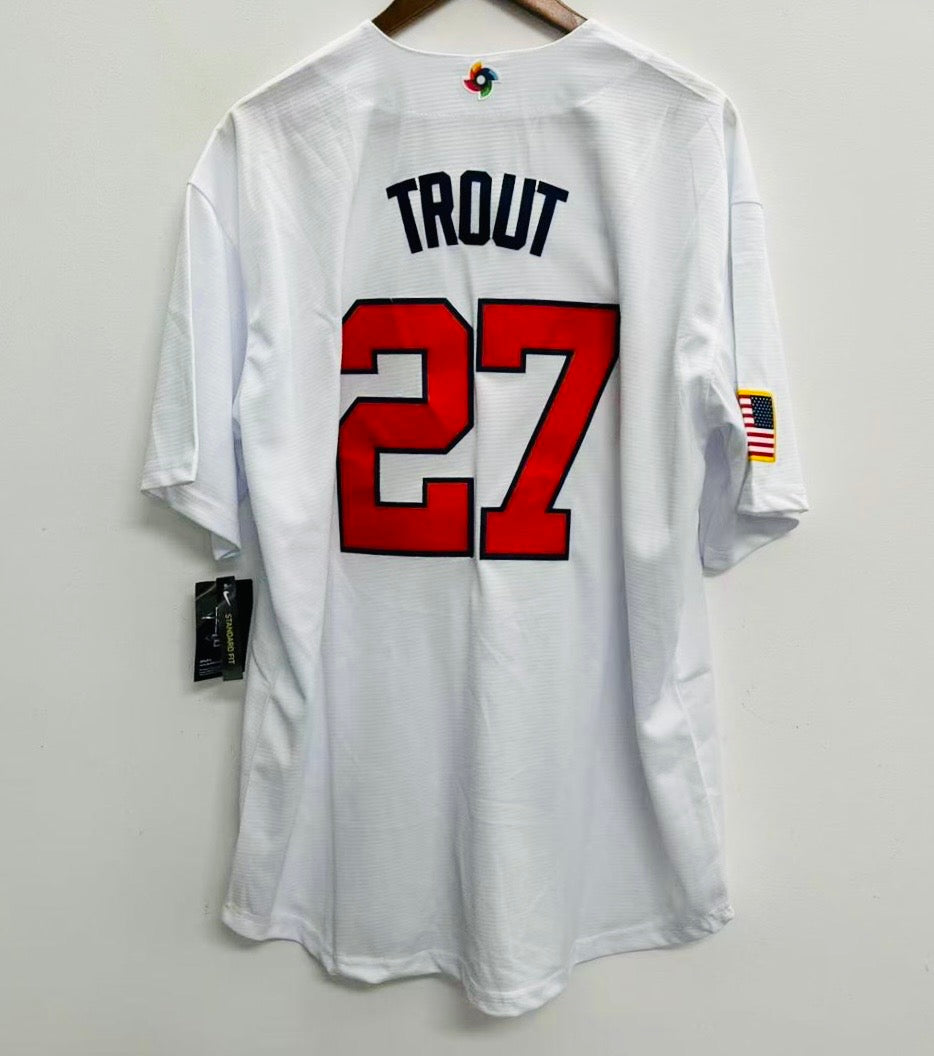Mike Trout Team USA Baseball jersey Nike white product image 1
