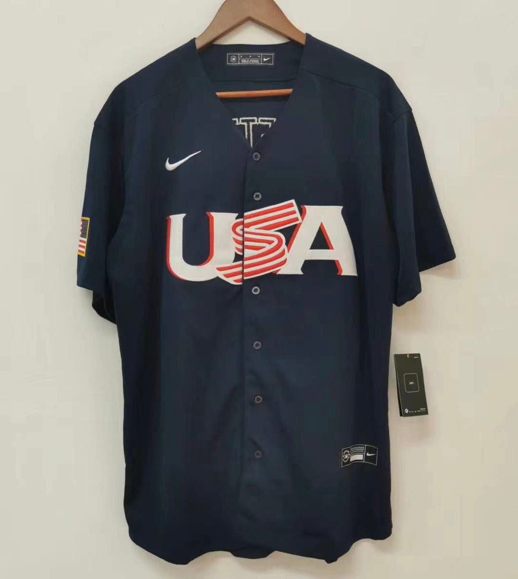 Mookie Betts Team USA Baseball jersey Nike Blue product image 2