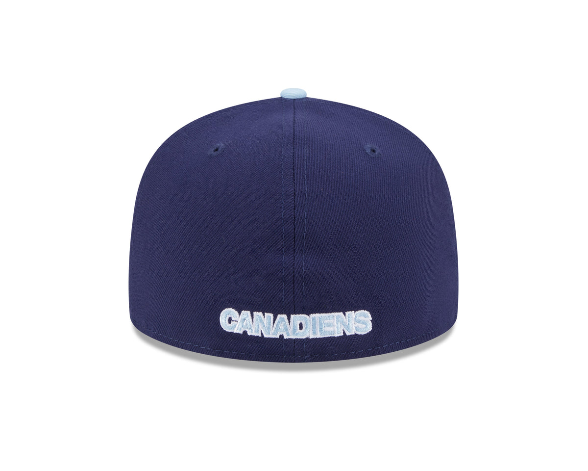 Montreal Canadiens NHL New Era Men Navy 59Fifty Two Tone Color Pack Fitted Hat product image 2, provided for visual