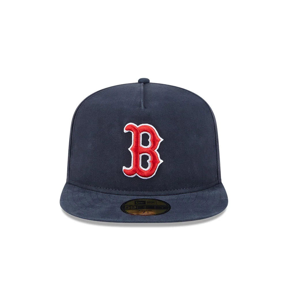 Boston Red Sox MLB New Era Men Dark Blue 59Fifty A-Frame Championship Side Flag product image 3, provided for visual
