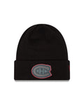 Montreal Canadiens NHL New Era Men Black Chrome Beanie Knit Hat product image 1, provided for visual reference and product