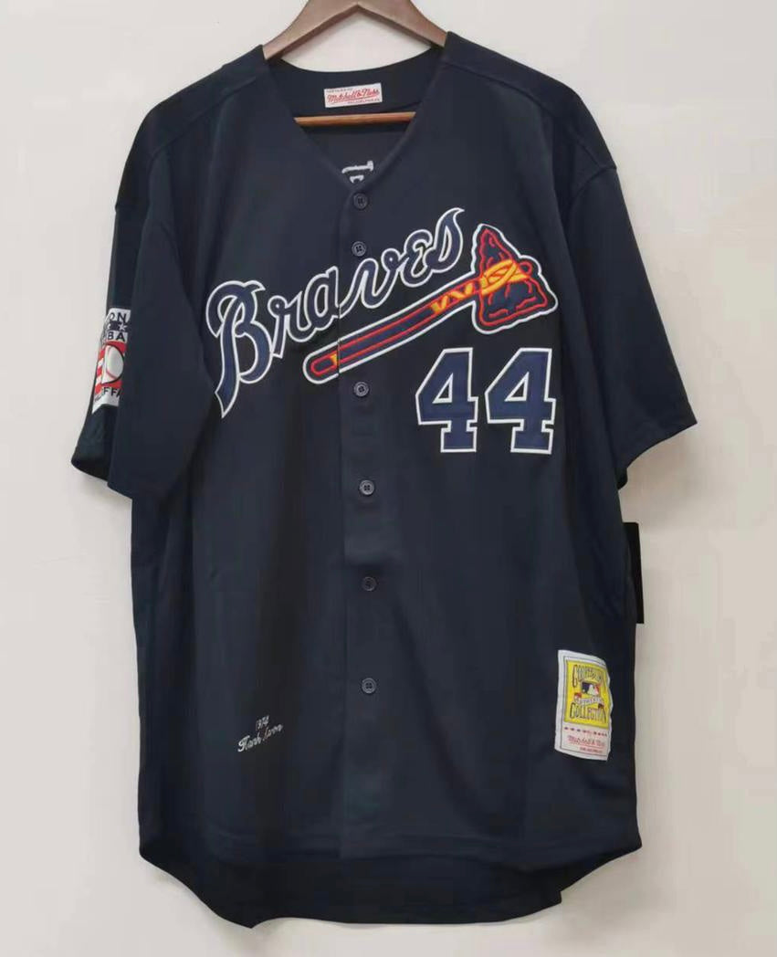 Hank Aaron Atlanta Milwaukee Braves Jersey 1974 Mitchell & product image 2