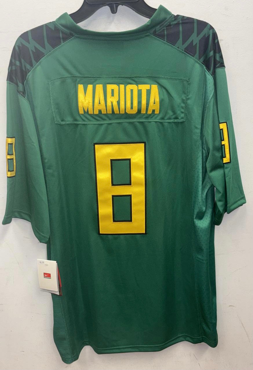 Marcus Mariota Oregon Ducks Official NCAA Nike Jersey Green product image 3