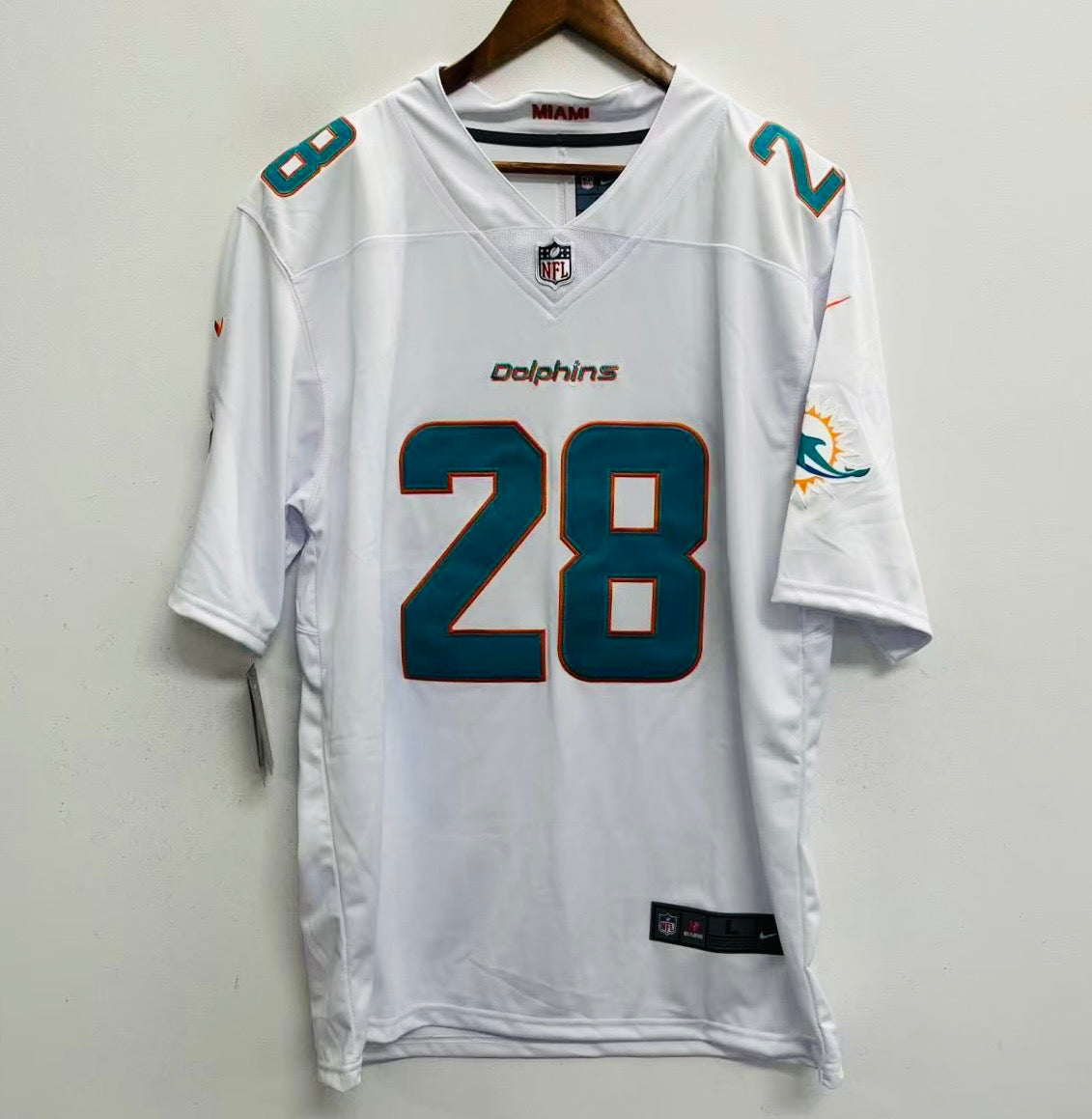 De’von Achane Miami Dolphins Official NFL Nike Jersey white product image 2
