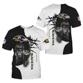Baltimore Ravens skeleton T shirt product image 1