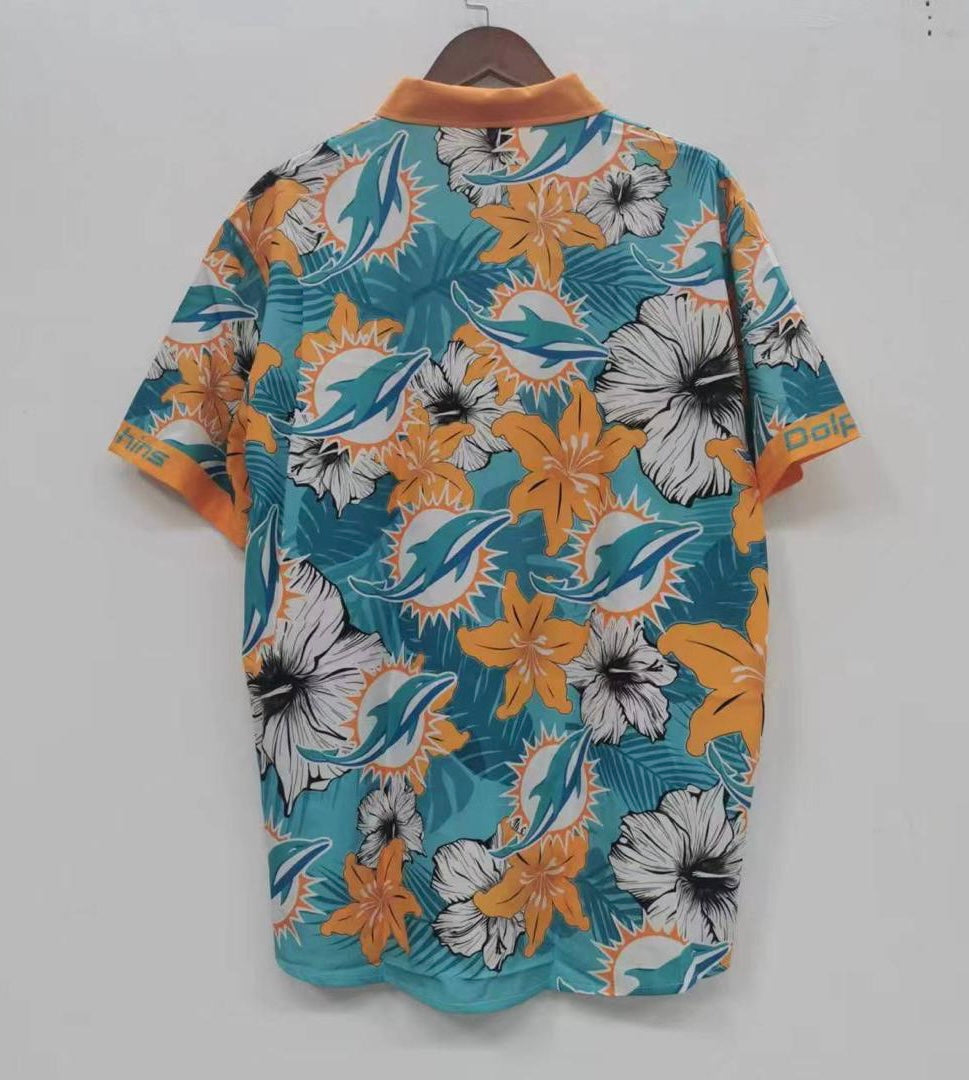 Miami Dolphins Floral Palm shirt product image 2