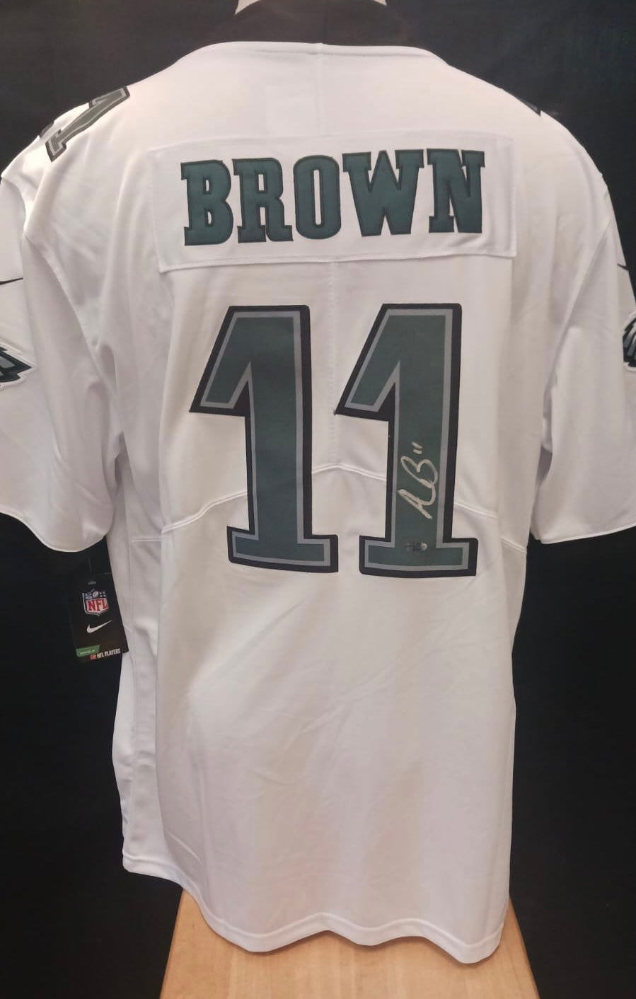 A.J. Brown autographed Philadelphia Eagles white Nike product image 1
