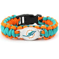 Miami Dolphins snap clasp bracelet product image 1