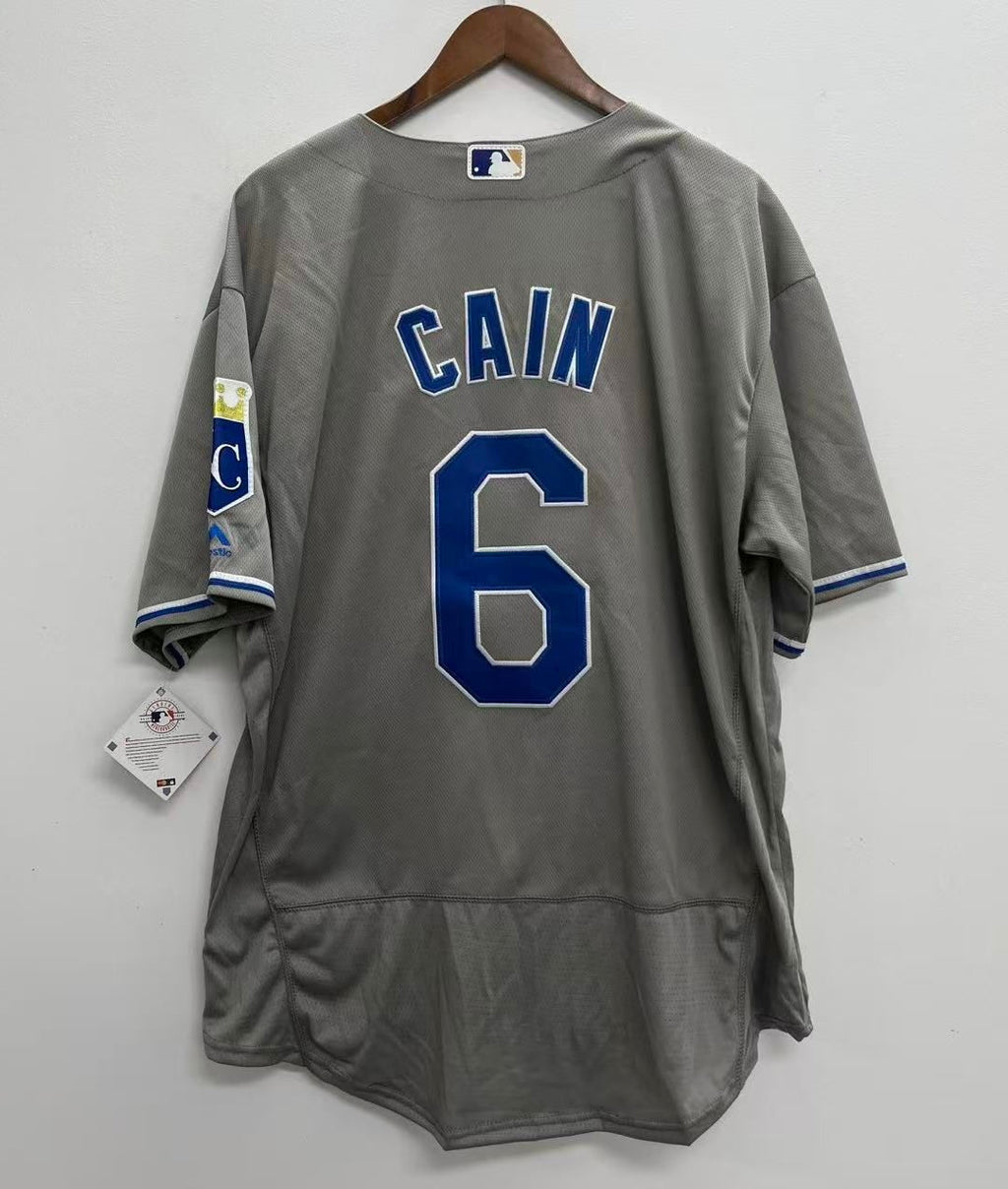 Lorenzo Cain Kansas City Royals Jersey Majestic gray product image 2