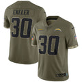 Austin Ekeler Los Angeles Chargers military salute to product image 1