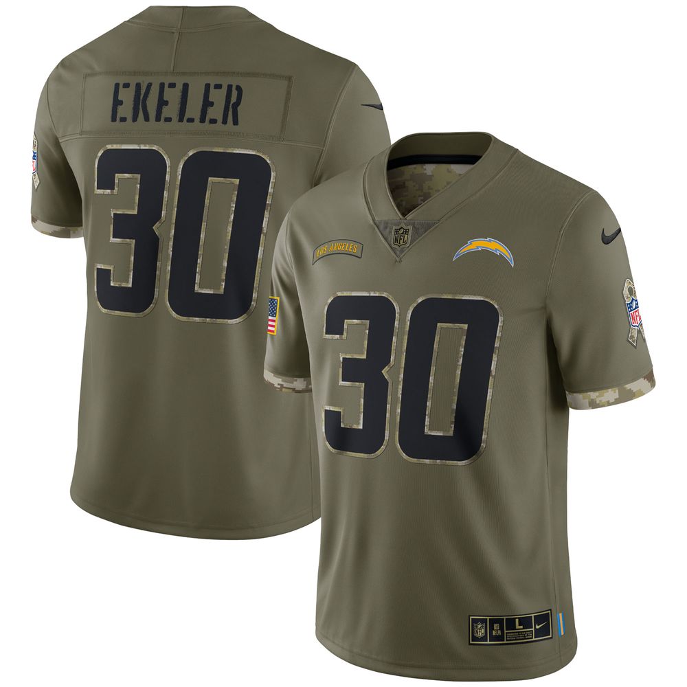 Austin Ekeler Los Angeles Chargers military salute to product image 1