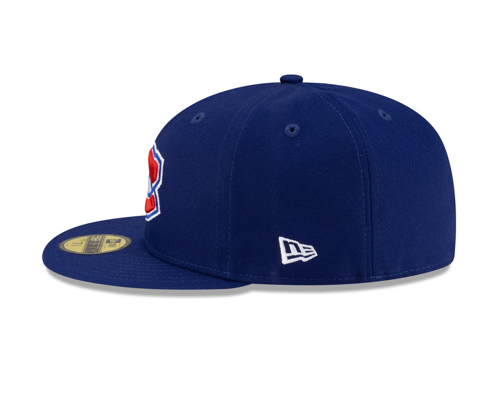 Montreal Canadiens NHL New Era Men Royal Blue 59Fifty Fitted Hat product image 6, provided for visual reference and product