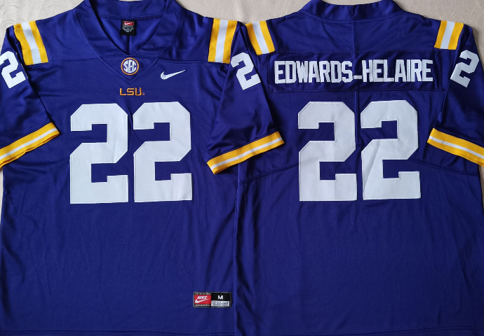 Clyde Edwards-Helaire LSU Tigers Jersey purple Nike product image 1