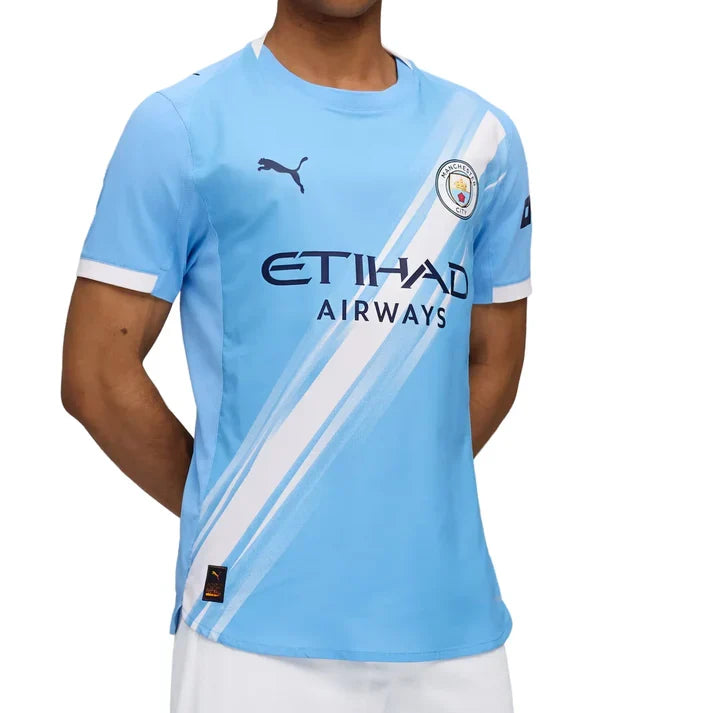Manchester City EPL Puma Men Light Blue 2025/26 Authentic Home Jersey with Box product image 7, provided for visual