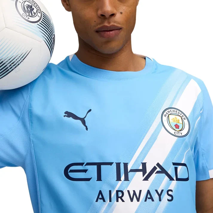 Manchester City EPL Puma Men Light Blue 2025/26 Authentic Home Jersey with Box product image 5, provided for visual